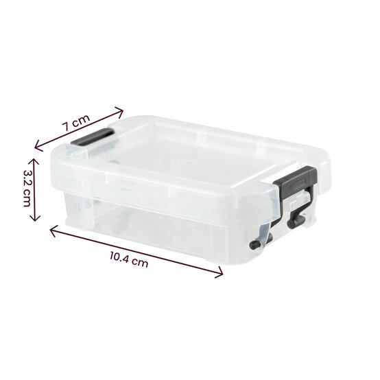 Whitefurze Allstore 0.1 Litre Clear Storage Box image number 5