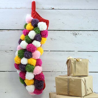 How to Make a Pom Pom Stocking