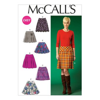 McCall&rsquo;s Women&rsquo;s Skirts Sewing Pattern M7022 (10-18)