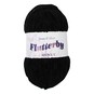 James C Brett Black Flutterby Chunky Yarn 100g image number 1