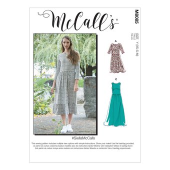 McCall&rsquo;s Women's Dress Sewing Pattern M8085 (XS-M)