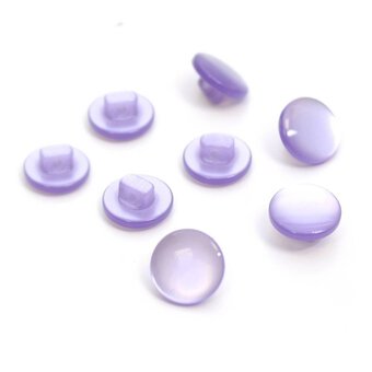 Hemline Lilac Basic Knitwear Button 8 Pack