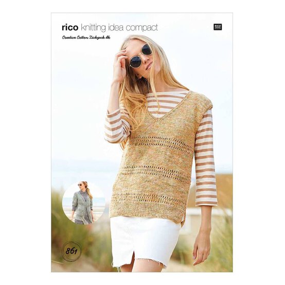 Rico Creative Cotton Zick Zack Cardigan and Vest Digital Pattern 861 image number 1