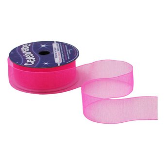 Hot Pink Organdie Ribbon 20mm x 5m