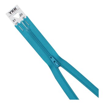 YKK Turquoise Dress and Skirt Zip 51cm