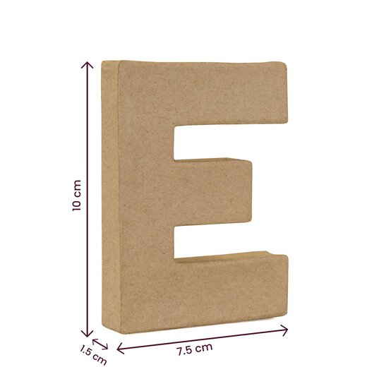 Mini Mache Letter E 10cm image number 4