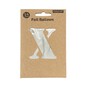 Silver Foil Letter X Balloon image number 3