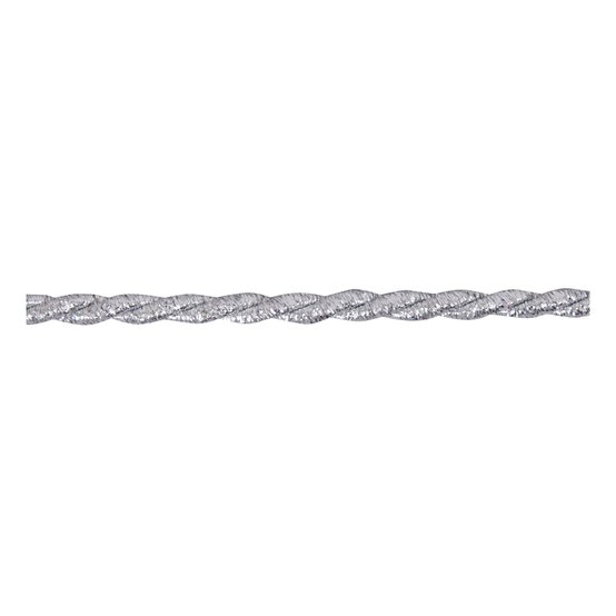 Silver 6mm Cord Trim by the Metre image number 1