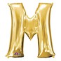 Extra Large Gold Foil Balloon Letter M image number 1