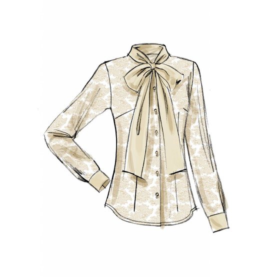 Vogue Women&rsquo;s Blouse Sewing Pattern V8772 (6-14) image number 6