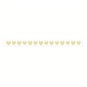 Cream Hearts Satin Ribbon 6mm x 4m image number 1