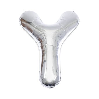 Extra Large Silver Foil Letter Y Balloon