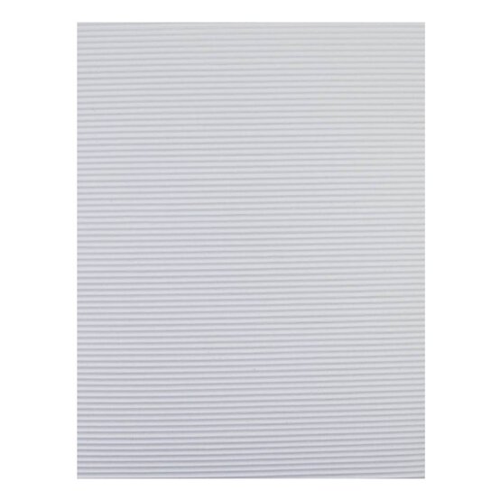 White Corrugated EVA Foam Sheet 22.5cm x 30cm image number 1