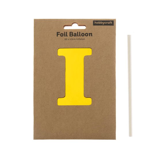 Extra Large Gold Foil Letter I Balloon image number 3