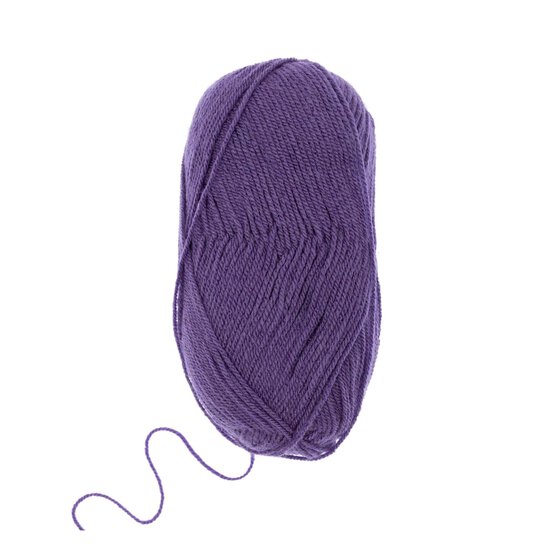 Wendy Pure Purple Supreme DK Yarn 100g image number 3