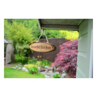 Hanging Wooden Door Sign