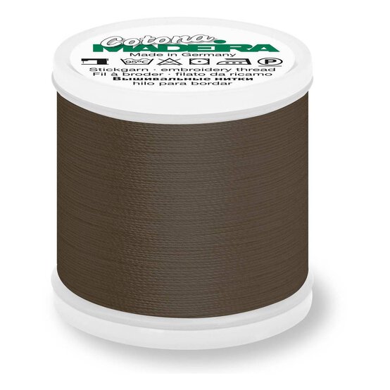 Madeira Dark Charcoal Cotona 30 Thread 200m (792) image number 1