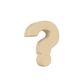 Mini Mache Question Mark 10cm