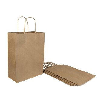 Kraft Gift Bag 33cm x 25cm 5 Pack