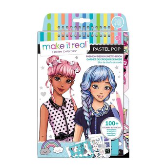 Make It Real Pastel Pop Fashion Design Sketchbook