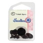 Hemline Black Basic Knitwear Button 6 Pack image number 2
