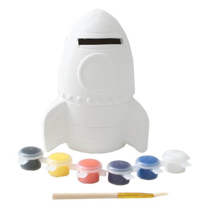 Buy Hobbycraft Paint Your Own Rocket Money Box for GBP 4.00 HobbyCraft UK