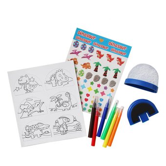 Colour-In Dinosaur Snow Globe Kit