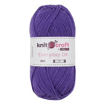 Knitcraft Purple Everyday DK Yarn 50g