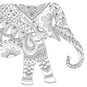 Free Elephant Zentangle Download image number 1