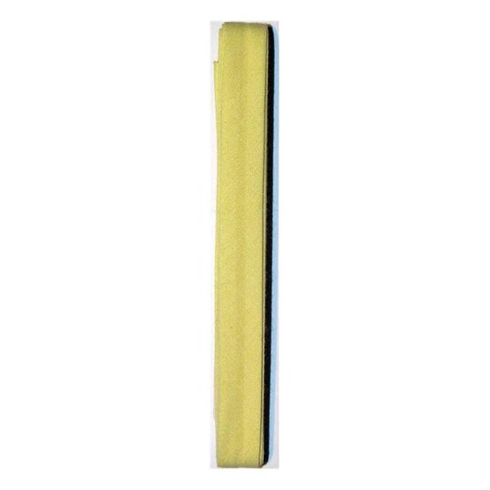 Lemon Poly Cotton Bias Binding 12mm x 2.5m image number 1