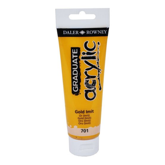 Daler-Rowney Graduate Gold Acrylic Paint 120ml image number 1