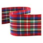 Red Tartan Ribbon 36mm x 5m image number 1