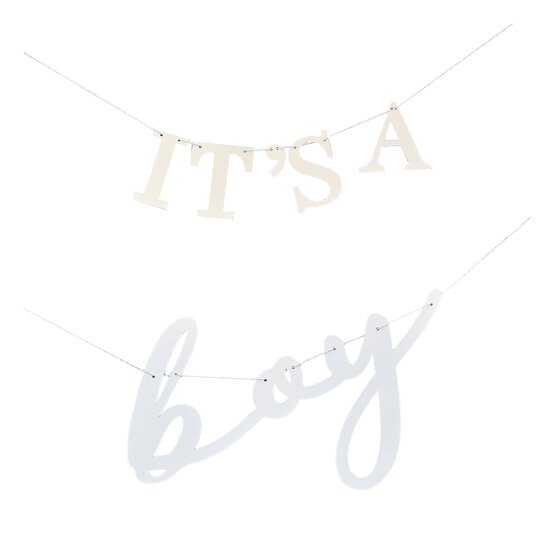 Ginger Ray It&rsquo;s a Boy Baby Shower Bunting 1.5m image number 1
