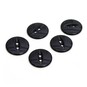 Hemline Black Basic Fish Eye Button 5 Pack image number 1