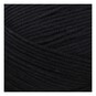 Knitcraft Black Cotton Blend Plain DK Yarn 100g image number 2