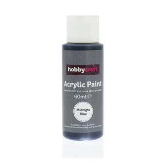 Midnight Blue Acrylic Craft Paint 60ml