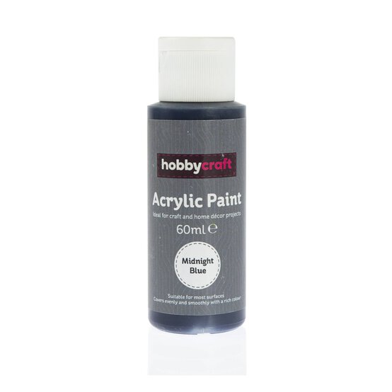 Midnight Blue Acrylic Craft Paint 60ml image number 1