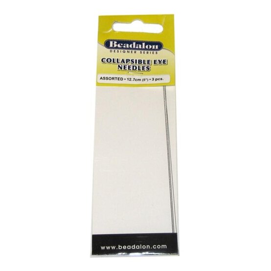 Beadalon Collapsible Eye Beading Needles 12.7cm 3 Pack image number 1