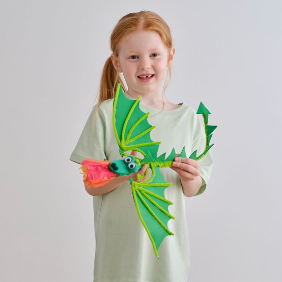 How to Make a Wooden Spoon Dragon Puppet image number 1