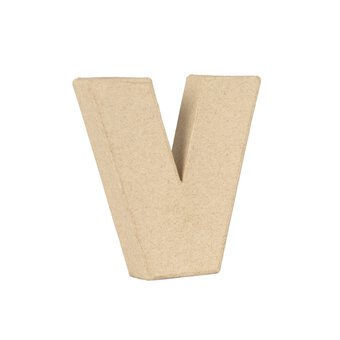 Lowercase Mini Mache Letter V