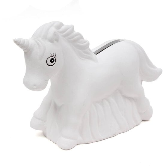 Paint Your Own Unicorn Money Box 18cm x 12cm x 6cm image number 2