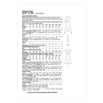 Simplicity Women&rsquo;s Dress Sewing Pattern S9176 (10-18)