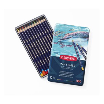 Derwent Inktense Water Soluble Ink Pencil Set 12 Pack