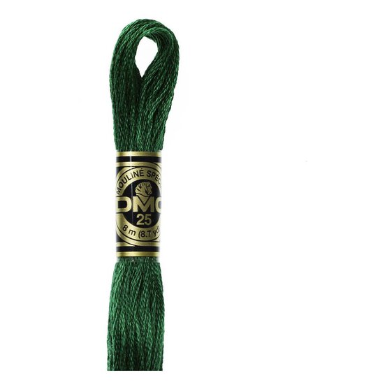 DMC Green Mouline Special 25 Cotton Thread 8m (3818)