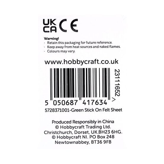 Green Self-Adhesive Felt Sheet A4 image number 5