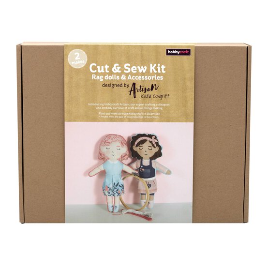 Artisan Cut and Sew Fabric Panel Dolls Kit image number 1