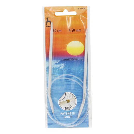 Pony Circular Knitting Needles 4.5mm x 80cm image number 2