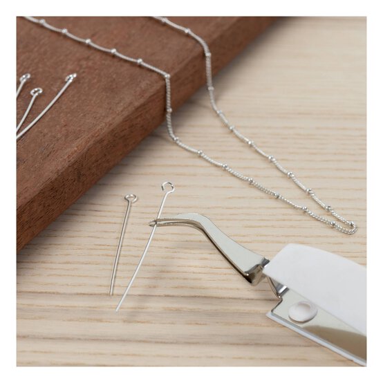 Beads Unlimited Silver Plated Eyepin 5cm 12 Pack image number 2