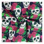 Navy Skull Polycotton Fabric by the Metre image number 1