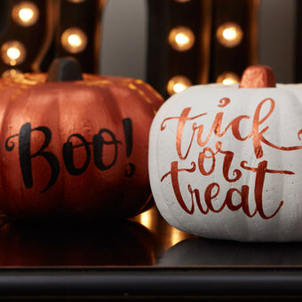 How to Make Calligraphy Pumpkins